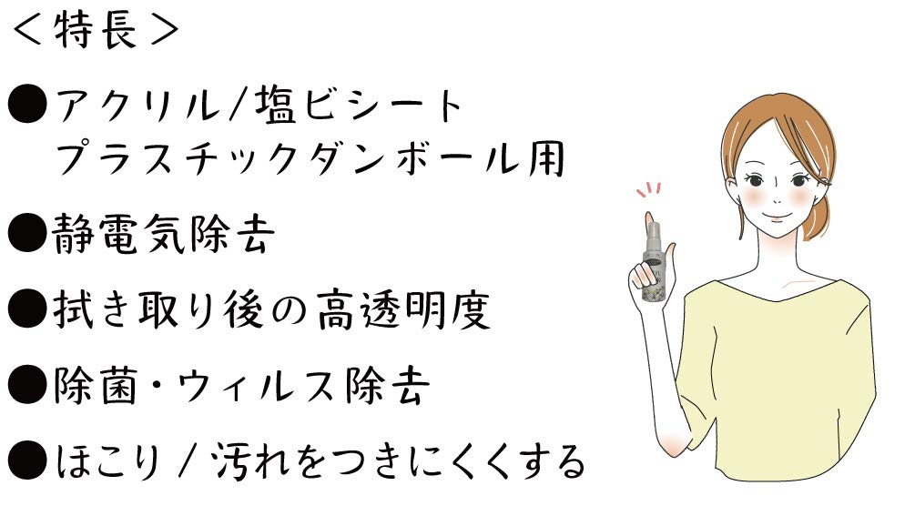 Amazon | パーティション専用クリーナー アクリクリーン 除菌・掃除